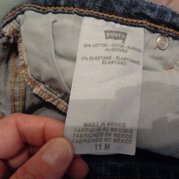 LEVI'S 518 Junior's Superlow Bootcut Jeans Size 11 - Picture 12 of 12